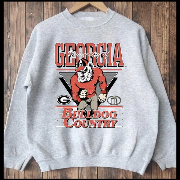 Vintage 90s University Of Georgia Bulldogs Georgia Bulldogs Vintage Shirt - Picture 2 of 2